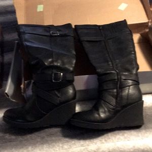 Lane Bryant Wide Calf Wedge Boots